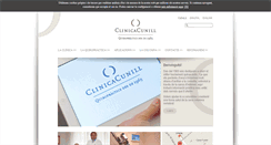 Desktop Screenshot of clinicacunill.com