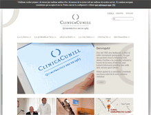 Tablet Screenshot of clinicacunill.com